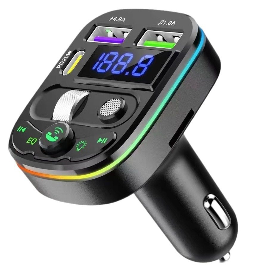 Q28 car Bluetooth receiver mp3 playback multifunctional lossless sound quality cigarette lighter adapter car charger