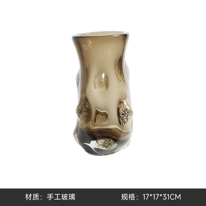 轻奢现代玻璃花瓶多款样板间售楼处北欧家居客厅餐桌软装家居饰品