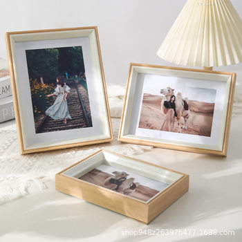 Scandinavian Simple and High-End Photo Frame 6 Inches 7inch 8inch A4 Photo Wall Hanging Art Photo Studio Decorative Photo Frame Wholesale