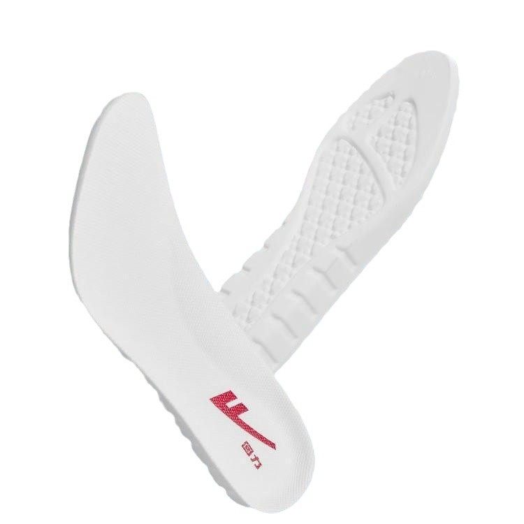 Back force insole sports shock absorption breathable sweat-absorbing increased men's and women's feeling of stepping on excrement thickened wholesale soft bottom original military training