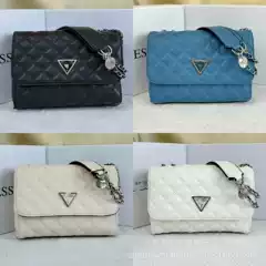 Gs Guess Foreign Trade European and American Fashion Double-Layer Quilted Chain Flap Bag Single Shoulder Handbag Women's Bag Chic Bag