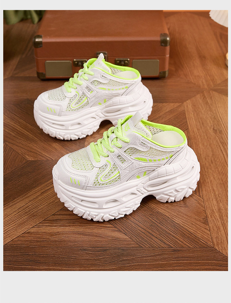 Sandal cao gót nữ hở mũi quai ngang đế dày, gót siêu cao 8 cm, phong cách trẻ trung — Trắng, Xám, Hồng chi tiết 18