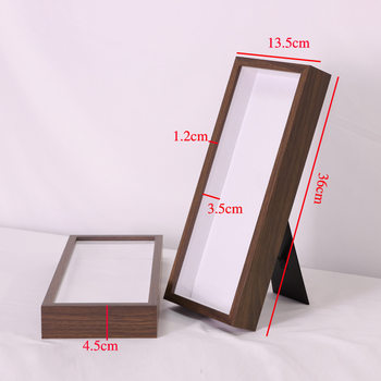 MDF wooden hollow photo frame rectangular handmade three-dimensional gift box display frame factory wholesale
