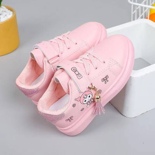 Girls' board shoes spring and autumn 2024 new big children's western style shoes students low casual soft bottom children's sneaker