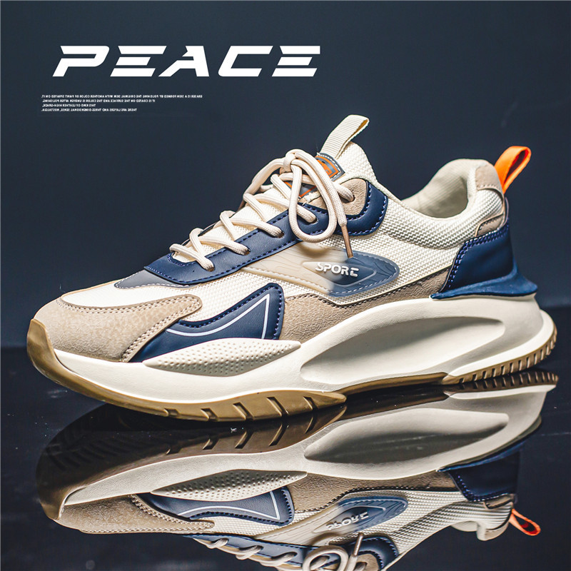 New Spring & Fall Thick-Soled Dad Shoes Men's Casual Versatile Sports Shoes Running Forrest Gump Retro Ins Trbottomy Shoes 3 undefined