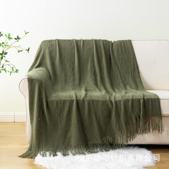 Scandinavian Sofa Blanket 2022 New Office Air Conditioning Blanket B&B Bed Towel Nap Blanket Knitted Blanket Shawl Ins