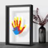 Cross-Border Handmade DIY Four-Slot and Five-Slot Acrylic Paint Family Handprint Photo Frame Couple Wooden Craft Gift Set