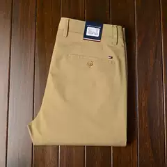 Authentic Tommy High-End American Casual Pants Summer Thin Men's Business Pants Autumn and Winter Pure Cotton High-Waisted Straight Pants