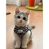 Немецкая одежда для кошек, дышащая одежда для котят весной и летом, тонкая одежда для кошек Finks без рукавов, одежда для прогулок с домашними животными на двух ногах