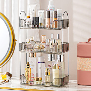 Multifunctional Bathroom Toiletries Storage Rack, Home Desktop Dresser, Cosmetics Lipstick Storage and Organization Rack