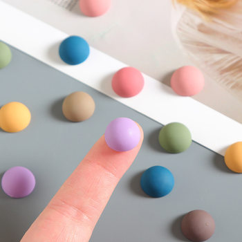 Small Frosted Rubber Paint Semicircle Resin Patch DIY Cream Glue Mobile Phone Case Hole Shoe Buckle Refrigerator Magnet Accessories