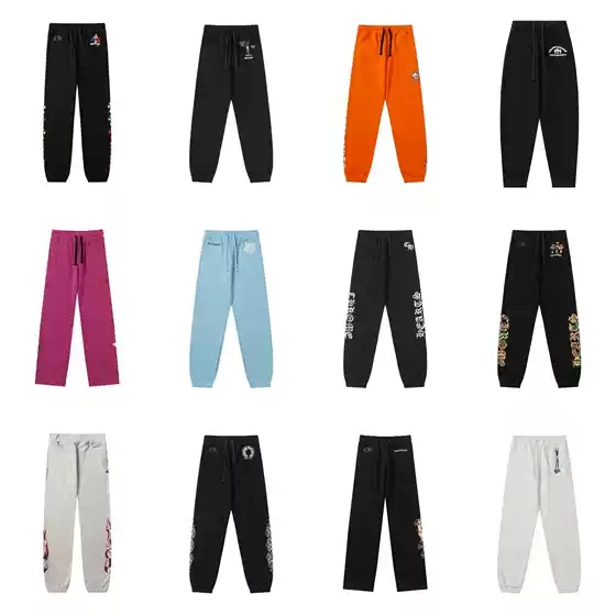 Cross-Border Correct Version of Crowe's New Autumn and Winter Sanskrit American Casual Sweatpants and Leggings for Men and Women, One Piece Wholesale