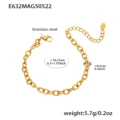 E632-gold bracelet 16+5cm