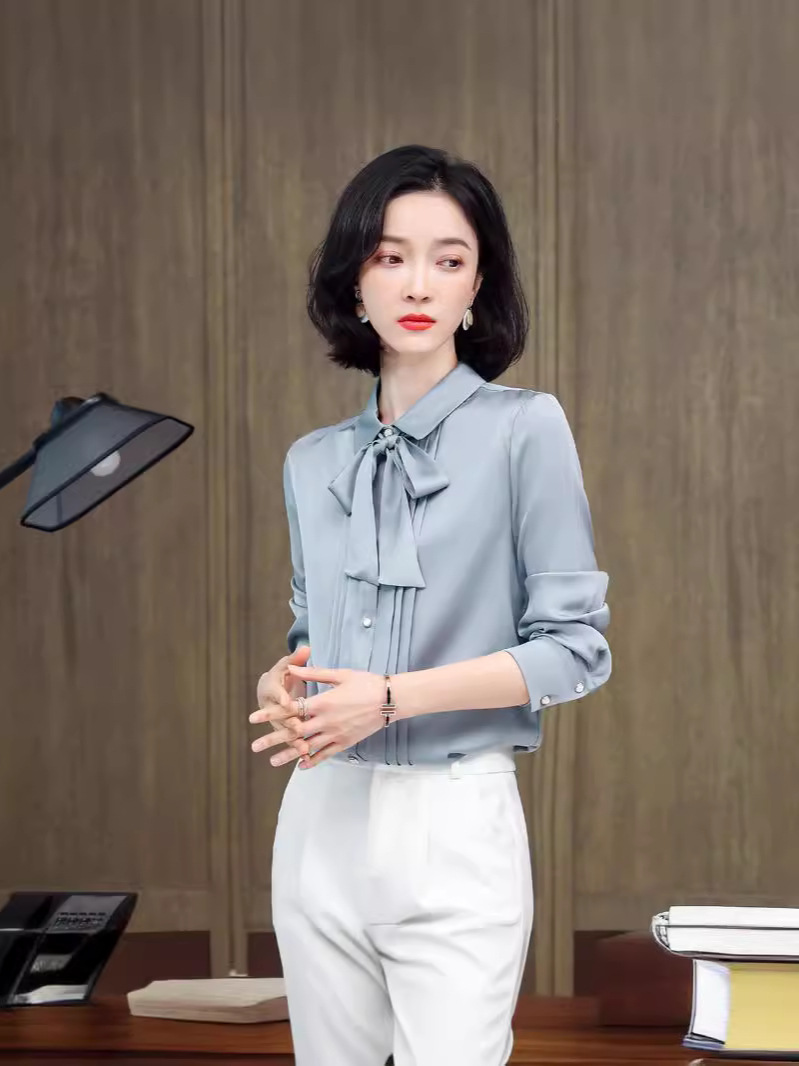 (Mới) Mã B6937 Giá 2680K: Áo Sơ Mi Nữ Hatdng Hàng Mùa Xuân Thu Đông Thời Trang Nữ Chất Liệu Lụa Tơ Tằm G06 Sản Phẩm Mới, (Miễn Phí Vận Chuyển Toàn Quốc).