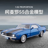 Jiaye 1:32 Chevrolet SS Muscle Car Хардкорный автомобиль, открывающий дверь с форсажем, звуковая и световая модель игрушечного автомобиля, легкосплавный автомобиль