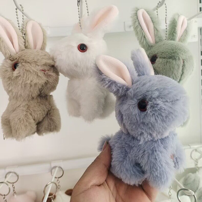 批发抓机娃娃公仔玩偶兔子毛绒玩具小挂件小熊婚庆娃娃抛洒小礼品