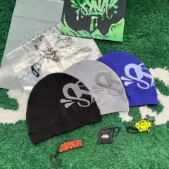 US warm cap SYNA BIG LOGO SKULL BEANIE cold cap headgear (packing bag and key chain)