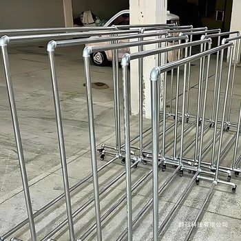 Steel Pipe Clothes Drying Rack, Clothes Rack, Clothes Drying Rod, Balcony Household Floor-Standing Bedroom Clothes Simple Drying Quilt Water Pipe