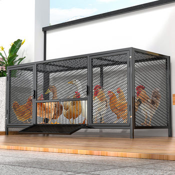 Chicken Cage Household Outdoor Chicken Cage Breeding Cage Rabbit Cage Pigeon Cage Chicken Coop Large Encryption Cage Anti-Weasel