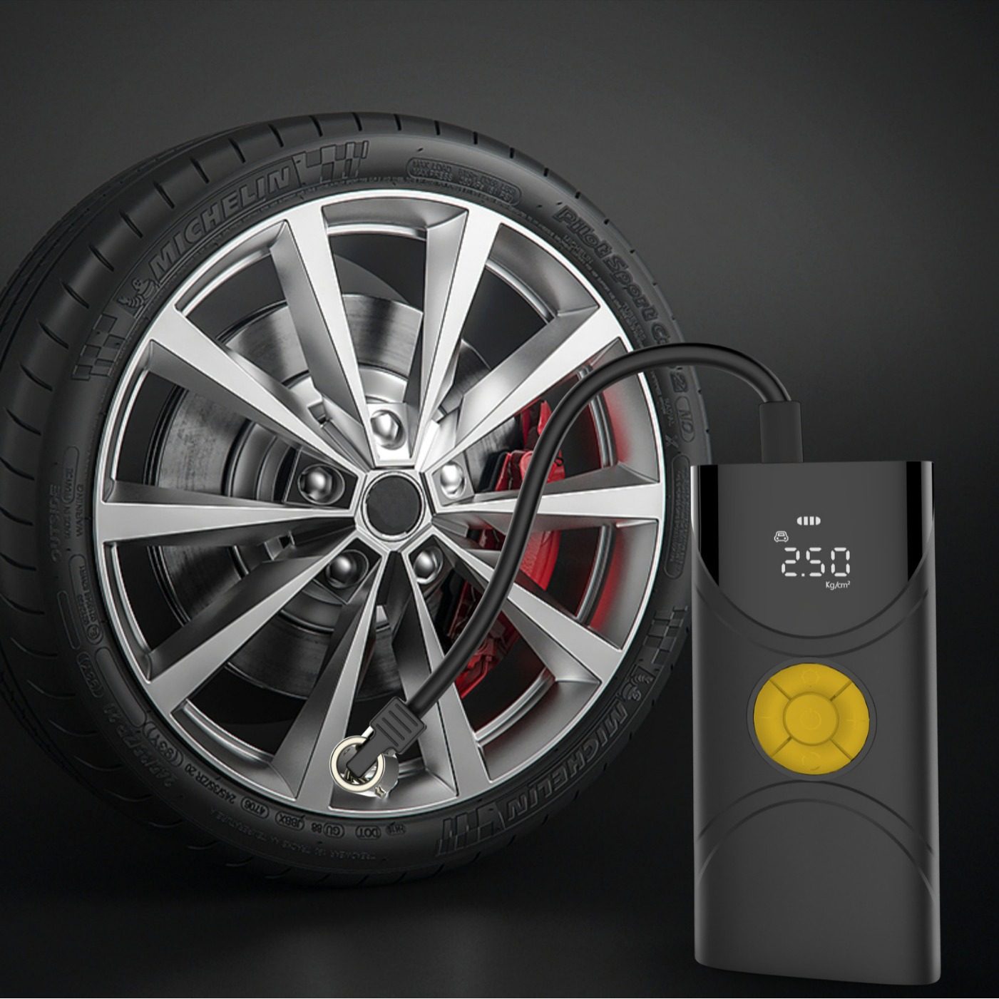 High-power car wireless car air pump car tire air pump multifunctional portable electric air pump