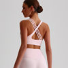 Luo Qi Sexy Beautiful Back Yoga Bra Naked Sports Underwear Outdoor Running Quick-drying Breathable Fitness Vest Top