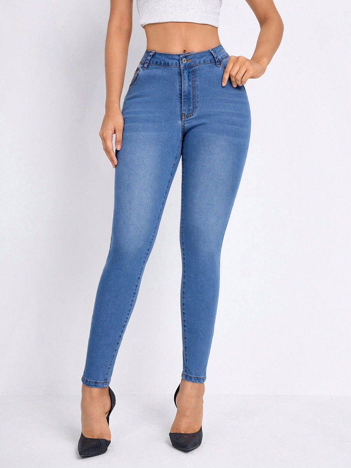 Skinny Stretch Denim Jeans for Women Versatile Fashion Comfortable Fit Casual Style Ready to Ship Low MOQ