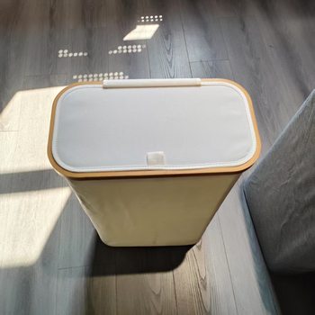 Narrow Dirty Clothes Basket Cross-Border Bedroom Dirty Clothes Basket 63L with Lid Foldableable Bamboo Dirty Clothes Storage Basket Bath