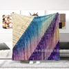 Modern Casual Casual Printed Four Seasons Casual Flannel Blanket, Lunch Break Blanket, Air Conditioning Blanket