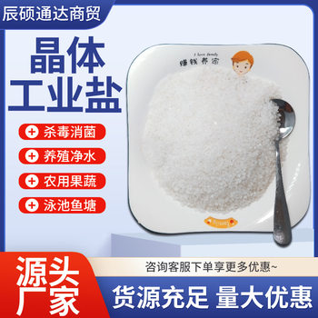 Crystal Industrial Salt, Softening Salt, Small Granular Fine Salt for Aquaculture, Chemical Water Treatment, Washing, Sodium Chloride Additive