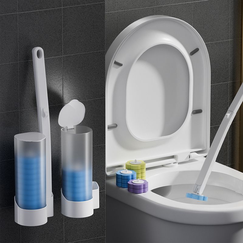 Disposable Toilet Brush suit Cleaning Household Artifact No Dead Angle Wall Type Throwable Replaceable Head Toilet Brush