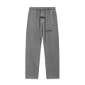 Straight-leg pants dark heather gray