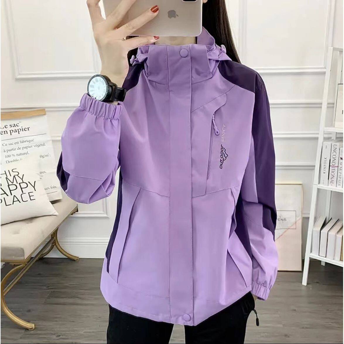 Spring New Arrival Jacket Women's Coat Cardigan Long Sleeve Outdoor Sports Breathable Soft Shell Mountaineering Suit Windproof and Waterproof