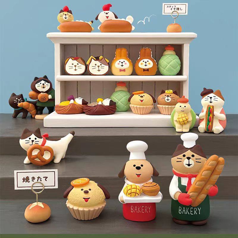 Japanese-Style Zakka Food Toy Ins Bread Baking Coffee Shop Decoration Photography Props Miniature Resin Small Ornaments