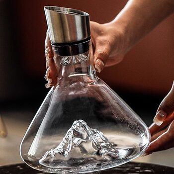 Decanter Household Luxury High-end Wine Glass Decanter Light Luxury Waterfall Jinshan Decanter Factory Wholesale