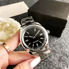 Summer Popular Personalized Color Plate Couple Watch for Men and Women, Calendar Window, Simple Casual Quartz Steel Band Watch