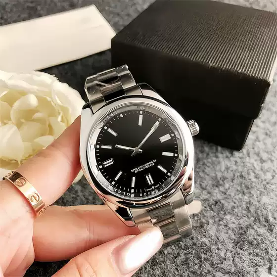 Summer Popular Personalized Color Plate Couple Watch for Men and Women, Calendar Window, Simple Casual Quartz Steel Band Watch