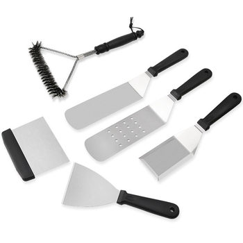 Stainless steel outdoor barbecue tools suit teppanyaki spatula Kitchen pancake utensils BBQ accessories combination baking tools
