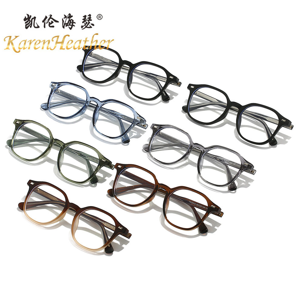 Retro Art Miding TR90 Glasses Frame 28002 Men's and Women's Myopia Can be Equiped with Plain Pin Anti-blue Glasses Tide