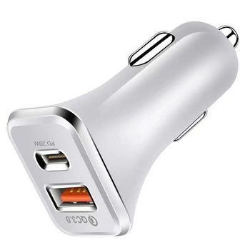 Manufacturer Wholesale Pd Car Charger Type-C Fast Charging Flash Charging Car Battery Charger Ce18 Watt Charger Qc3.0