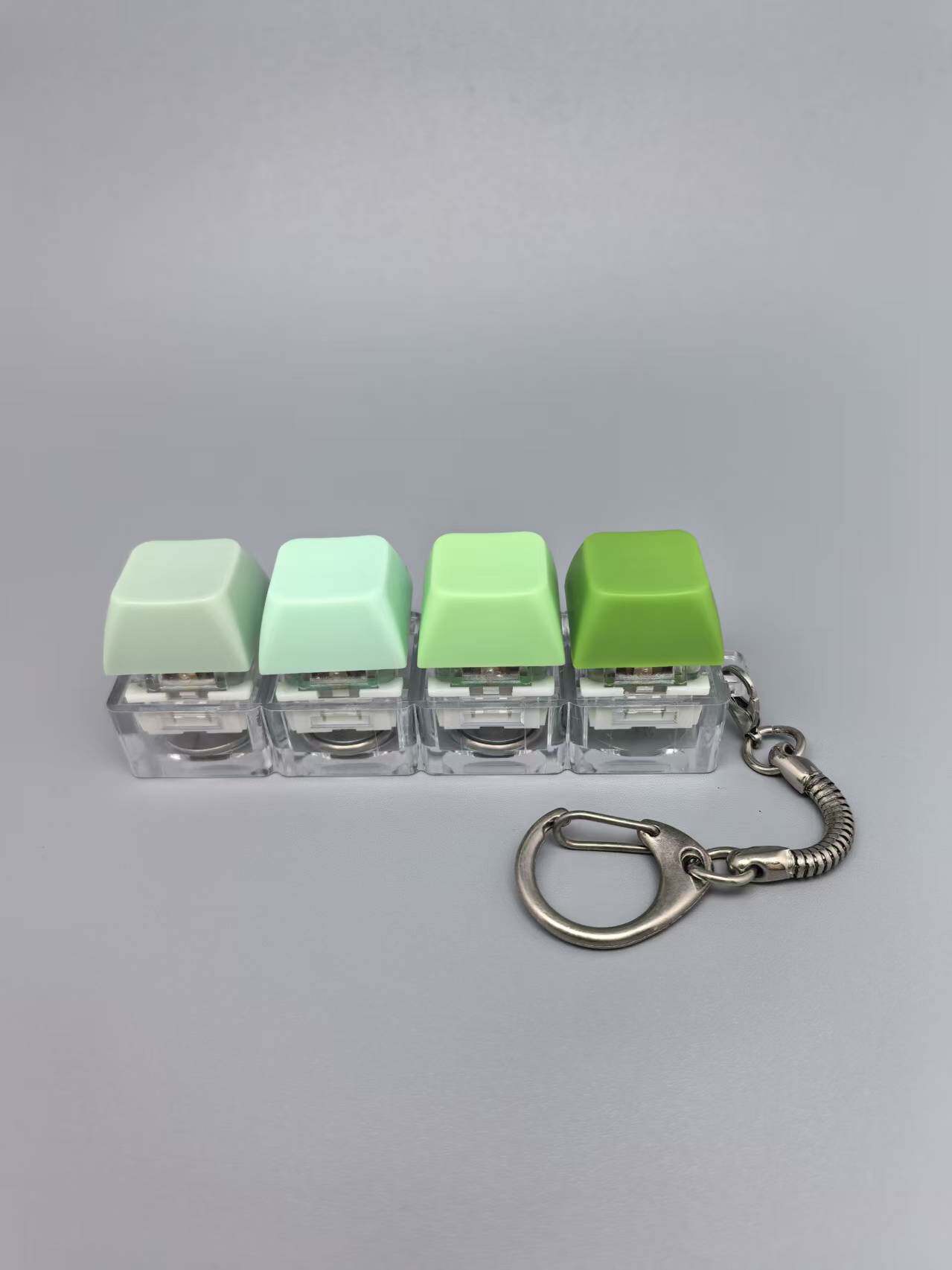 四键马卡龙按键解压玩具钥匙扣键盘办公摸鱼按键解压玩具跨境