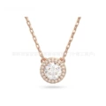 Full diamond rose gold necklace