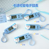 Cartoon Cute Electronic Watch Xiaoji Xiaoba Mini Portable Small Hanging Watch Student High-Definition Digital Display Time Date Stopwatch