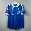 Mercedes-benz short-sleeved polo racing suit