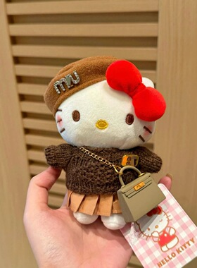 正版甜酷机车赛手车hellokitty西部牛仔警长小香风kt包包挂件挂饰