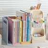 Desktop Storage Box Drawer-Type Multi-Functional Telescopic Bookshelf Student Desk Stationery Sundries Book Organization Storage Rack