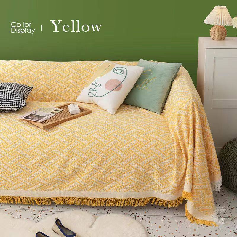 Cross-Border Sofa Towel Full Cover Fabric Sofa Cushion Cover Nordic Sofa Blanket Thread Blanket Universal for All Seasons Manufacturer Delivery
