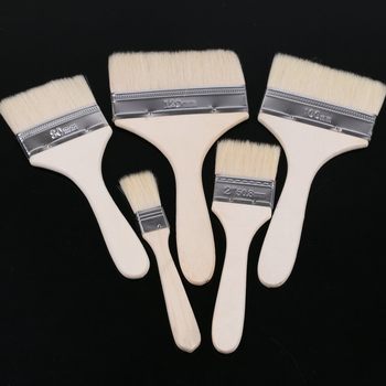 Wholesale Wuyang Wool Brush Wooden Handle Barbecue Brush Paint Brush Dust Painting Brush Wool Brush Paint Bristles Brush