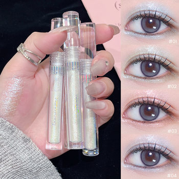 Hengfang Flash Color-changing Liquid Eye Shadow Gradient Fine Flash Pearlescent Silkworm High-gloss Eye Shadow Liquid Student Women's Parity Makeup