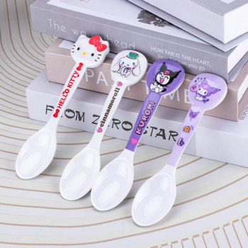 New melamine jingle shape spoon cartoon KT spoon cute creative children spoon baby tableware wholesale