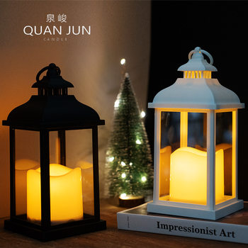 Outdoor Portable Led Lamp with Simulated Flame Flickering Light, Candle Lamp, Electronic Guide Light, Decorative Gift, Photography Prop